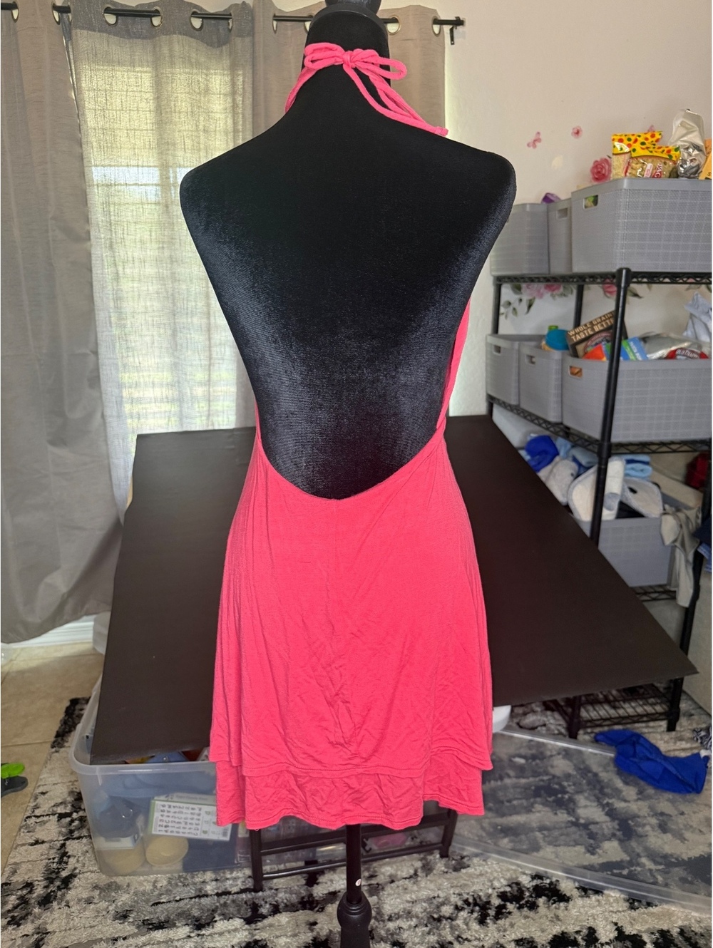 Dailylook Pink Halter Mini Dress Size S - Picture 4 of 6
